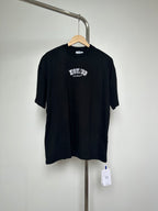 Off-White black short-sleeve T-shirt with EST. 1970 logo graphic on front