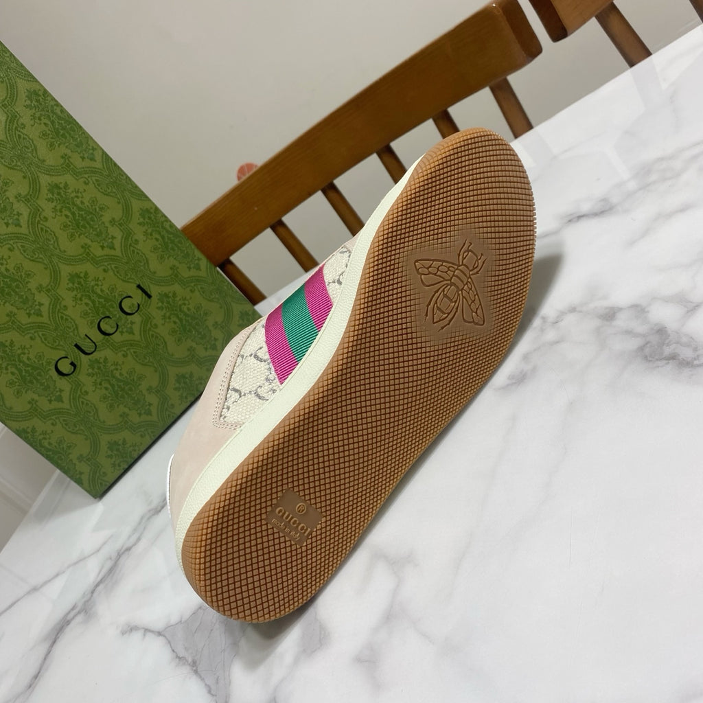 Gucci unisex sneaker outsole with textured grip and logo emblem