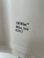 Off-White T-shirt off-white with printed "Off-White" and "Milan, Italy" text