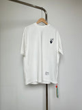 Off-White T-shirt in off-white with small chest logo print, short sleeves