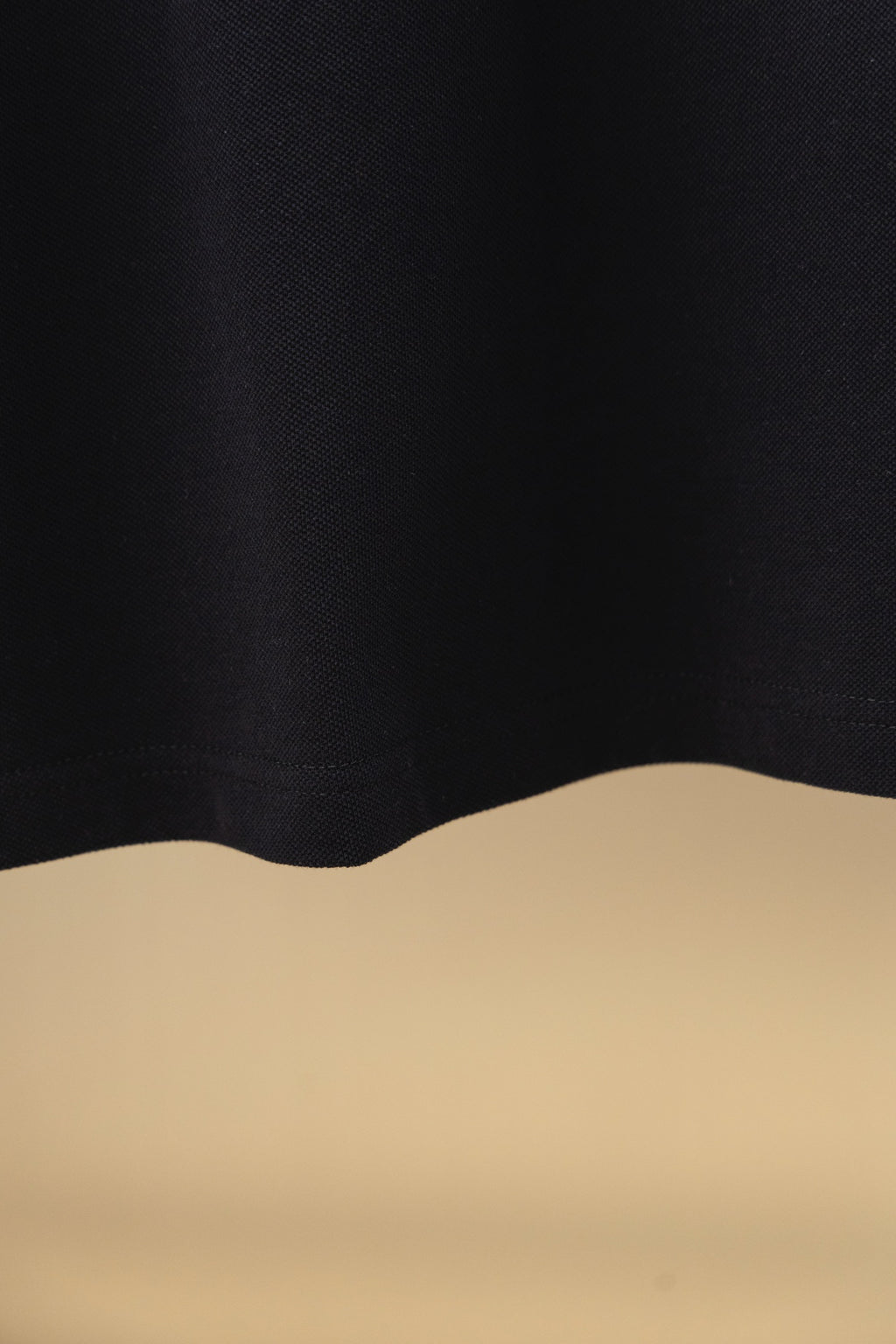 Burberry polo shirt with curved hem in dark fabric