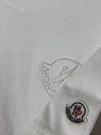 Short-sleeve T-shirt with Moncler crest applique