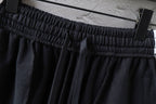 Balenciaga black shorts with elastic waistband and gathered pleats