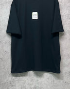 Balenciaga crew-neck short-sleeve T-shirt, dark, straight hem, label 520
