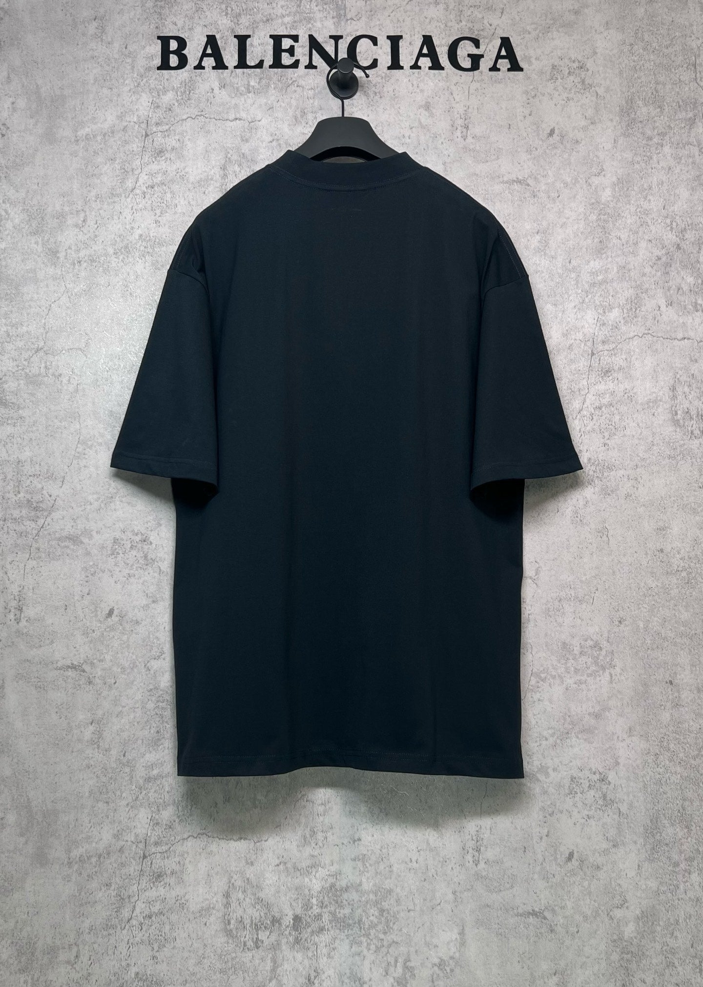 Balenciaga crew-neck short-sleeve T-shirt, dark, plain back view