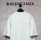 Balenciaga short-sleeve T-shirt back view with crew neck and short sleeves