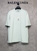 Balenciaga short-sleeve T-shirt in light white with crew neck and front size label