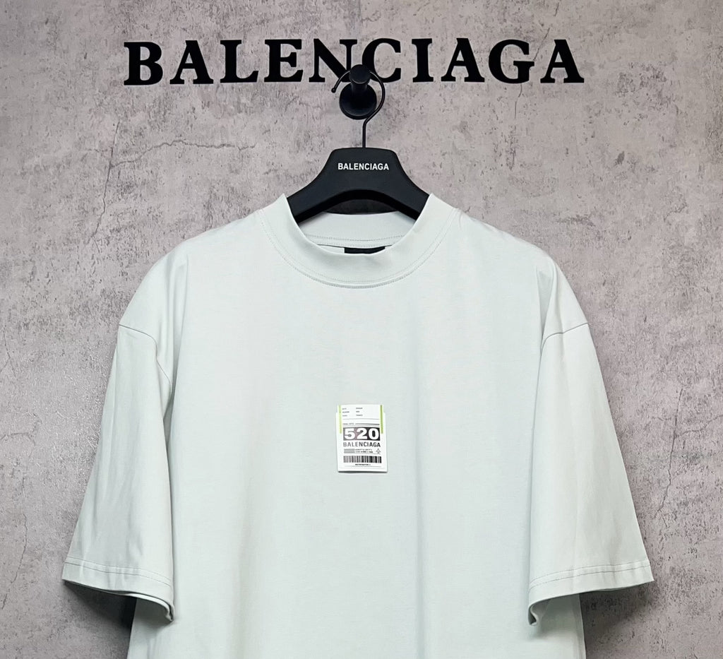 Balenciaga short-sleeve T-shirt with crew neck and front size label detail