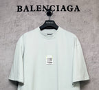 Balenciaga short-sleeve T-shirt with crew neck and front size label detail