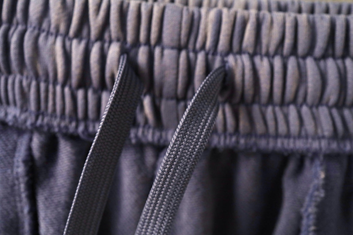 Balenciaga lavender shorts waistband with drawstring ties and elastic