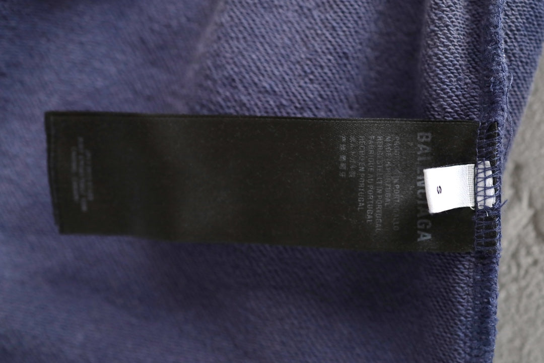 Balenciaga lavender shorts inner fabric tag on waistband