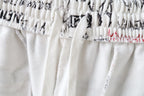 Balenciaga shorts elastic waistband with white stitching