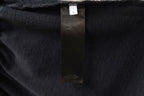 Dark navy shorts with inner brand and size label at waistband