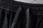 Balenciaga black shorts with ruched elastic waistband detail