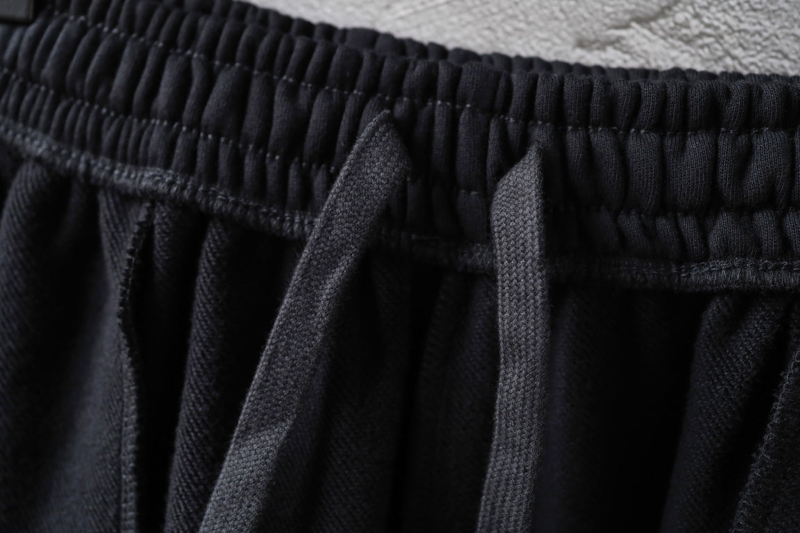 Balenciaga black shorts with ruched elastic waistband detail