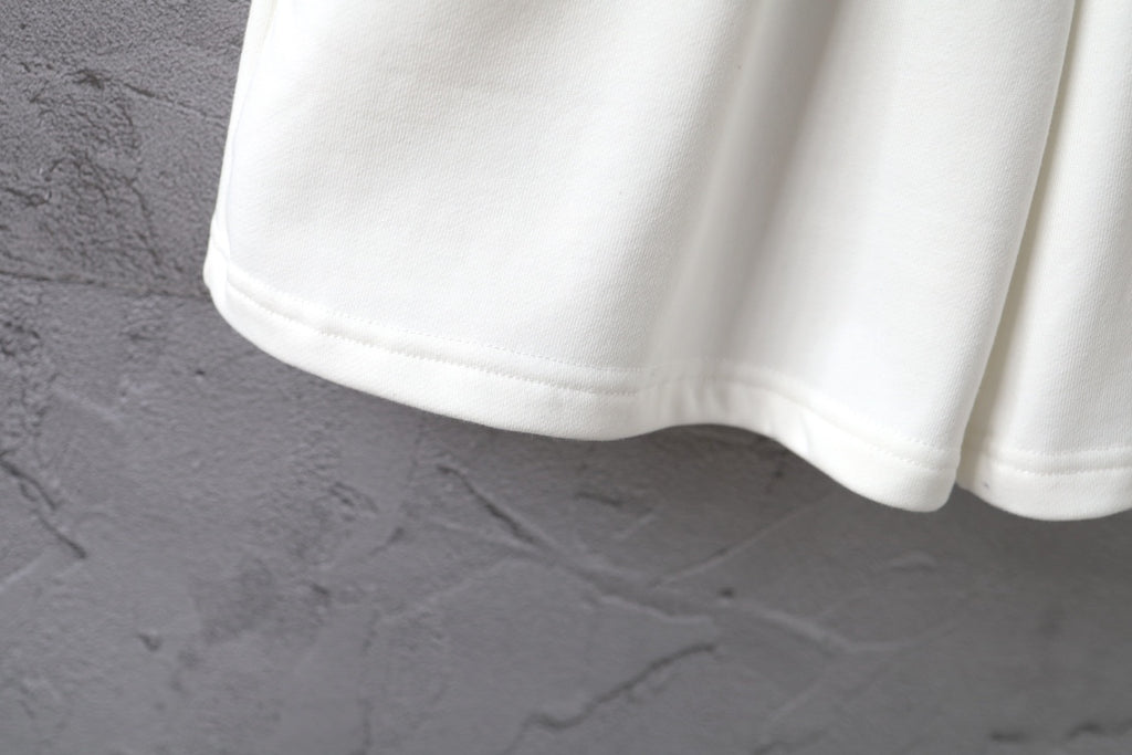 Balenciaga white shorts with curved hem