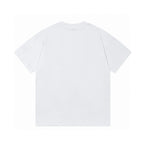 White Gucci T-shirt, plain back view with crew neck and short sleeves