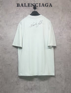 Balenciaga white T-shirt with handwritten signature print on back