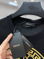 Black Versace T-shirt neck with hang tag attached