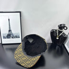 Fendi cap inside view with dark lining and label near crown