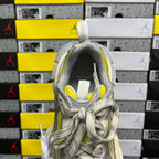 Balenciaga unisex sneakers, rear view with gray heel collar and bright yellow interior