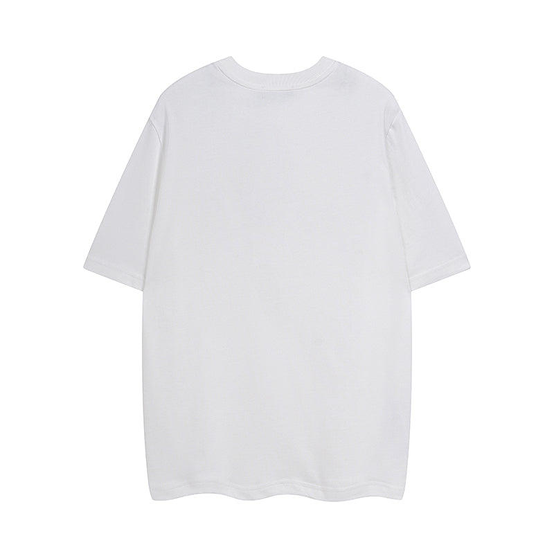 White T-shirt, back view