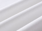 White T-shirt fabric close-up with fine woven texture