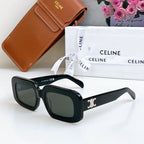 Celine sunglasses, black frame with logo on temple