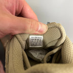 Beige sneaker interior with Balenciaga size label and woven lining