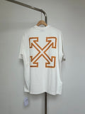 Off-White off-white T-shirt with large orange logo X print on back