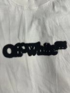 Off White T-shirt, off-white with large black logo detail at center