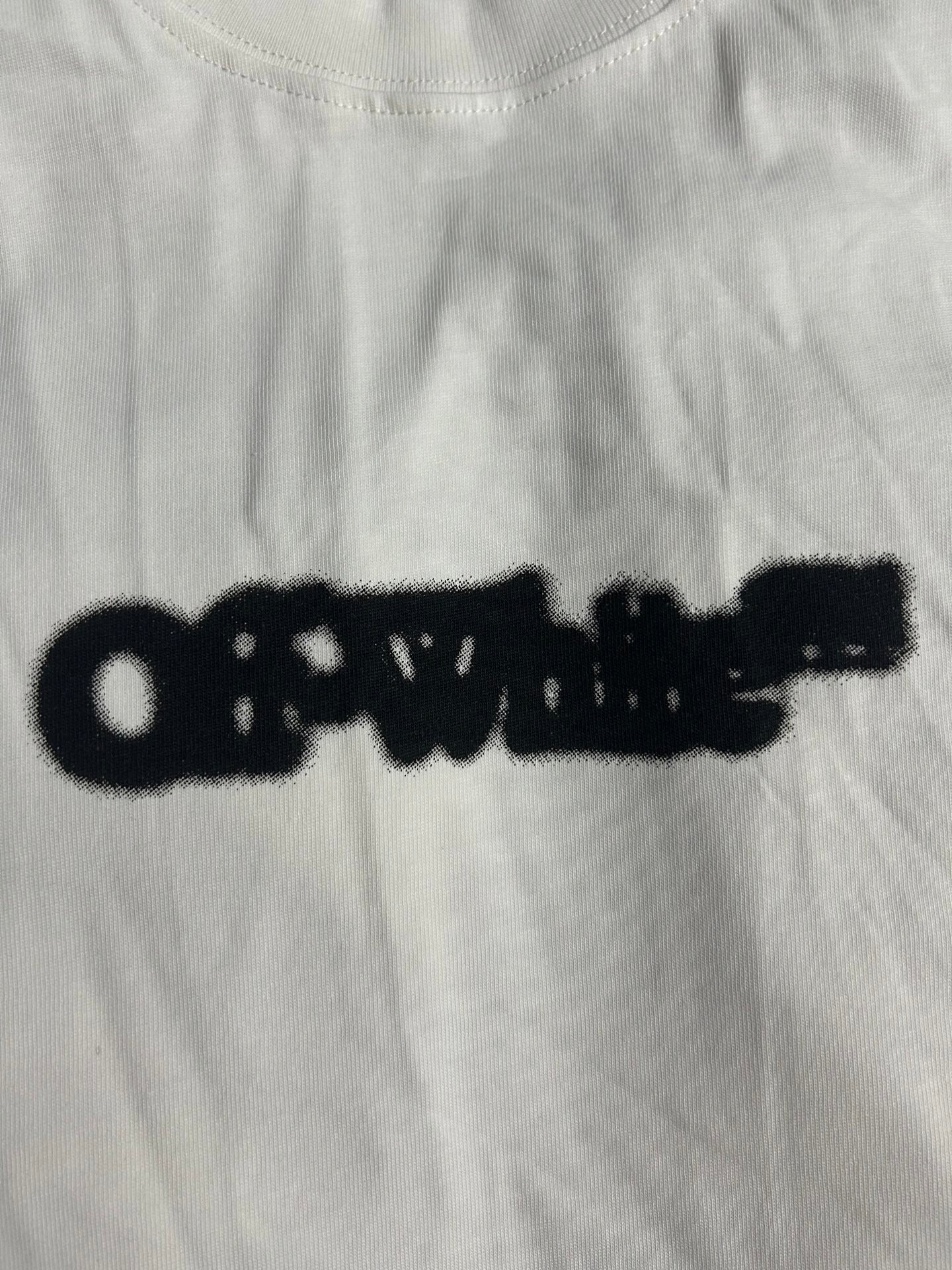 Off White T-shirt, off-white with large black logo detail at center