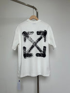 Off-white graphic T-shirt with large black X-shaped logo print