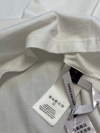 White Louis Vuitton T-shirt with folded collar and interior size label