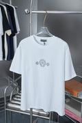 Chrome Hearts short-sleeve T-shirt, white, rhinestone front graphic