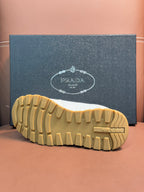 Prada unisex sneakers outsole, rear tread on gum rubber sole