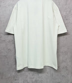 White Balenciaga logo T-shirt, back view, short sleeves, crew neck