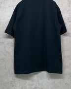 Black Balenciaga T-shirt back view, short sleeves, crew neck