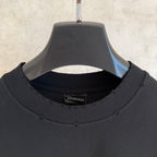 Balenciaga black crewneck T-shirt neckline with brand label inside