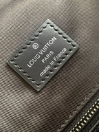 Men's Louis Vuitton fabric logo patch with “Louis Vuitton Paris” and “made in France”