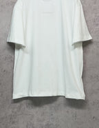 White Balenciaga short-sleeve T-shirt with straight hem, front view