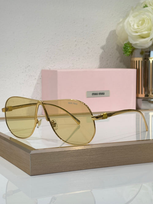 Celine glasses, gold-tone metal sunglasses with gradient dark lenses