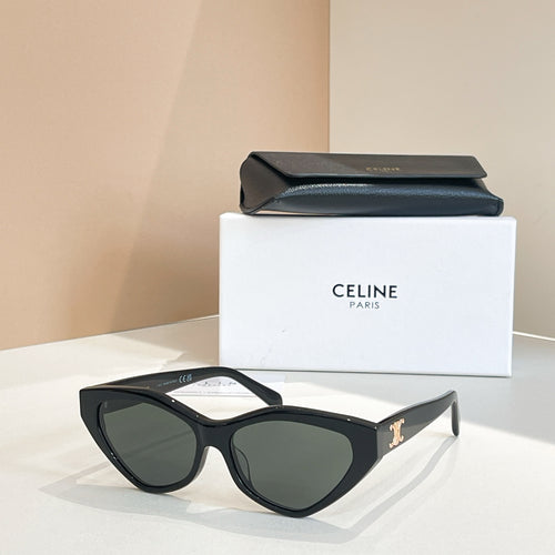 Celine cat-eye sunglasses with dark lenses and black frames