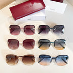 Gucci sunglasses assortment with multiple frames and gradient lenses in rows