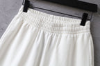 Balenciaga white shorts elastic waistband close-up