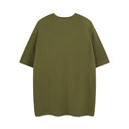 Olive Gucci T-shirt, short sleeves, crew neck