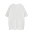 White short-sleeve T-shirt, plain back view