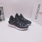 Moncler low-top sneakers in dark blue with rubberized straps and white sole