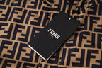 Fendi hooded jacket with black FENDI hang tag on FF monogram fabric