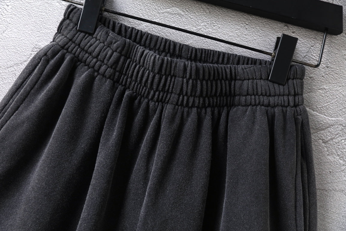 Balenciaga pants, dark gray elastic waistband with gathered top